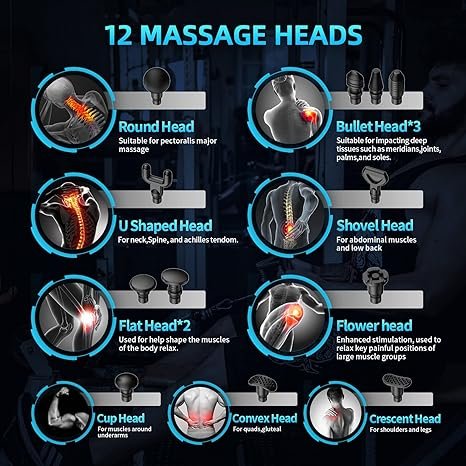 Massage Gun 12 Heads